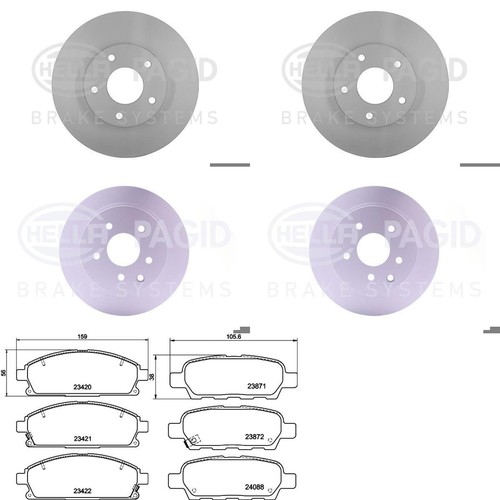 Hella dischi freno pastiglie - dischi,